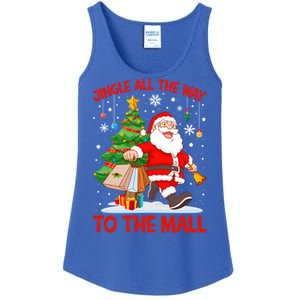 Jingle All The Way To The Mall Christmas Shopping Funny Funny Gift Ladies Essential Tank