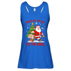 Jingle All The Way To The Mall Christmas Shopping Funny Funny Gift Ladies Essential Flowy Tank