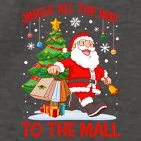 Jingle All The Way To The Mall Christmas Shopping Funny Funny Gift Vector Backpack