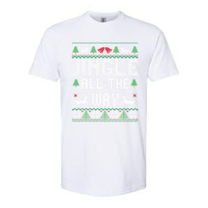 Jingle All The Way Ugly Christmas Sweaters Gift Softstyle® CVC T-Shirt