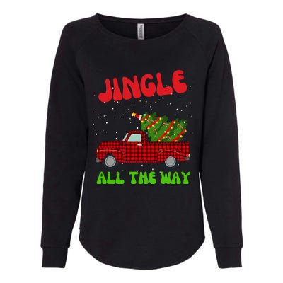 Jingle All The Way Xmas Gift Womens California Wash Sweatshirt