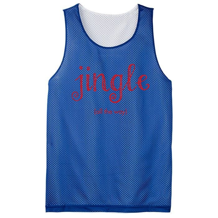 Jingle All The Way Christmas Design Gift Mesh Reversible Basketball Jersey Tank