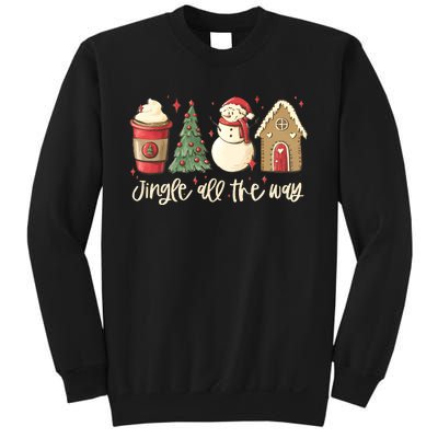 Jingle All The Way Christmas Snowman Sweatshirt