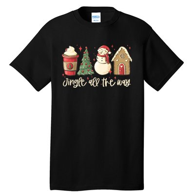 Jingle All The Way Christmas Snowman Tall T-Shirt