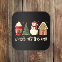 Jingle All The Way Christmas Snowman Coaster