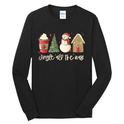 Jingle All The Way Christmas Snowman Tall Long Sleeve T-Shirt