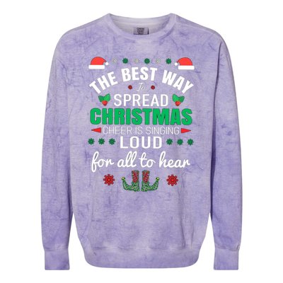 Jingle All The Way: Spreading Christmas Cheer Through Song Gift Colorblast Crewneck Sweatshirt