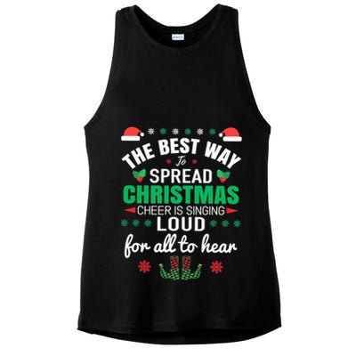 Jingle All The Way: Spreading Christmas Cheer Through Song Gift Ladies PosiCharge Tri-Blend Wicking Tank