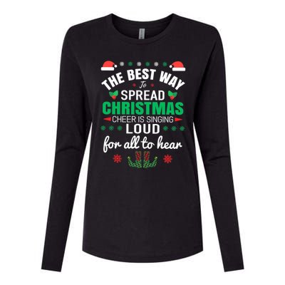 Jingle All The Way: Spreading Christmas Cheer Through Song Gift Womens Cotton Relaxed Long Sleeve T-Shirt