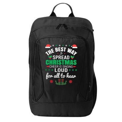 Jingle All The Way: Spreading Christmas Cheer Through Song Gift City Backpack