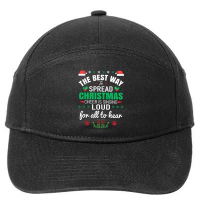 Jingle All The Way: Spreading Christmas Cheer Through Song Gift 7-Panel Snapback Hat