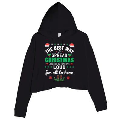 Jingle All The Way: Spreading Christmas Cheer Through Song Gift Crop Fleece Hoodie