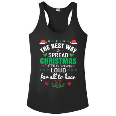 Jingle All The Way: Spreading Christmas Cheer Through Song Gift Ladies PosiCharge Competitor Racerback Tank