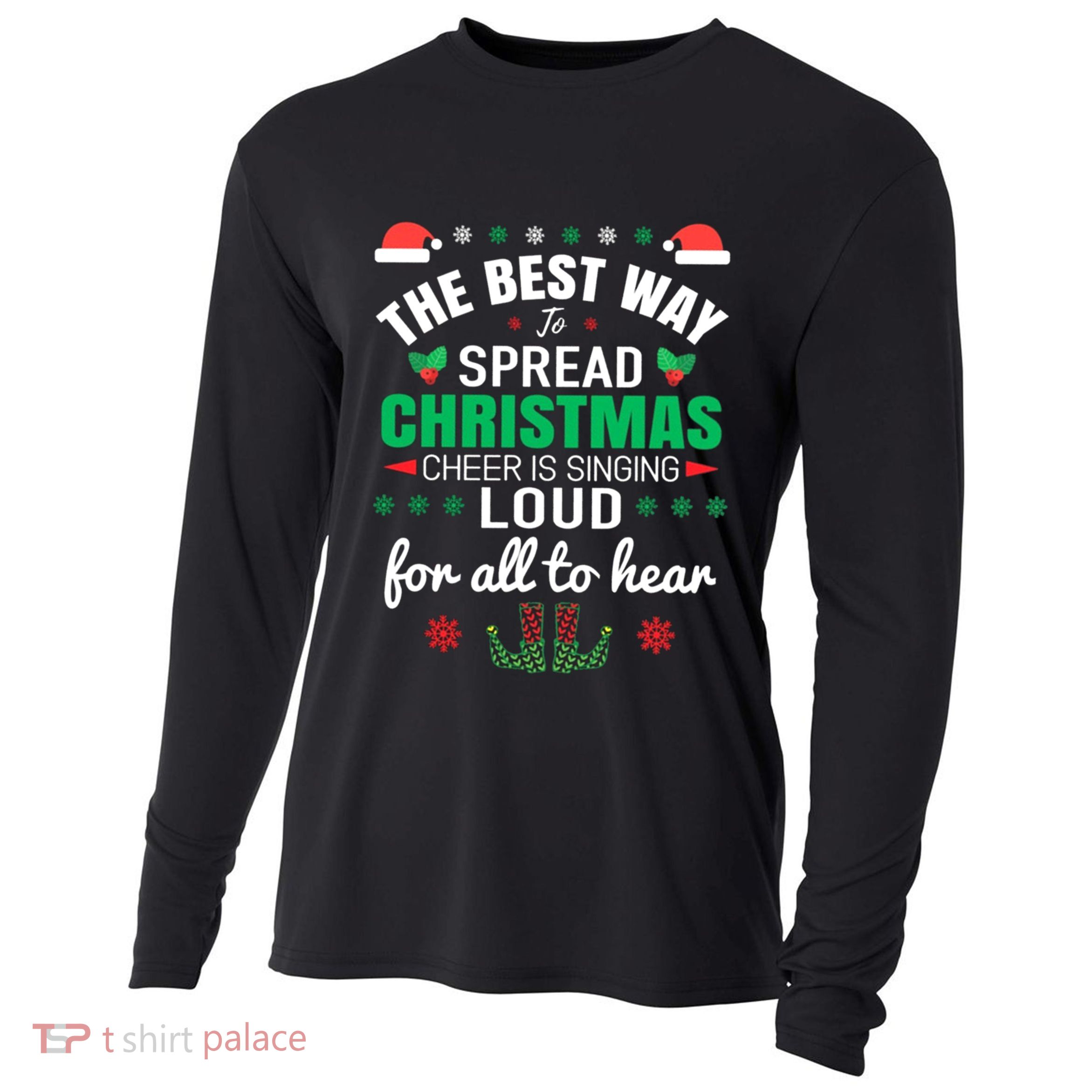 Jingle All The Way: Spreading Christmas Cheer Through Song Gift Cooling Performance Long Sleeve Crew