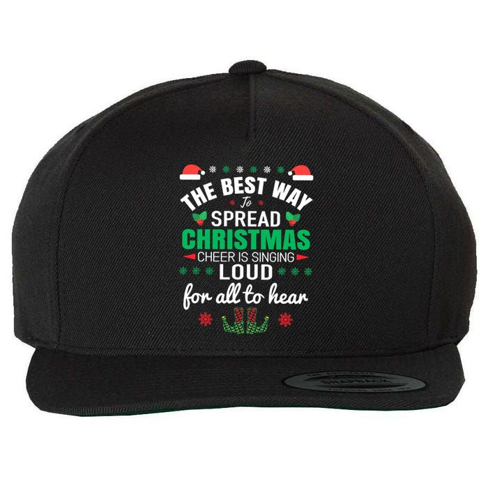 Jingle All The Way: Spreading Christmas Cheer Through Song Gift Wool Snapback Cap