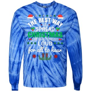 Jingle All The Way: Spreading Christmas Cheer Through Song Gift Tie-Dye Long Sleeve Shirt