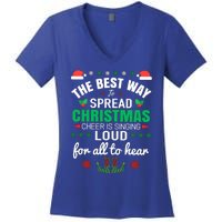 Jingle All The Way: Spreading Christmas Cheer Through Song Gift Women's V-Neck T-Shirt