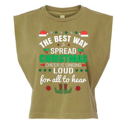 Jingle All The Way: Spreading Christmas Cheer Through Song Gift Garment-Dyed Women's Muscle Tee