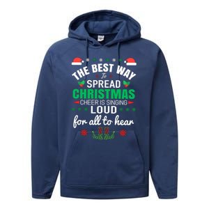 Jingle All The Way: Spreading Christmas Cheer Through Song Gift Performance Fleece Hoodie