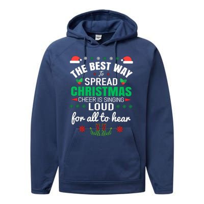 Jingle All The Way: Spreading Christmas Cheer Through Song Gift Performance Fleece Hoodie