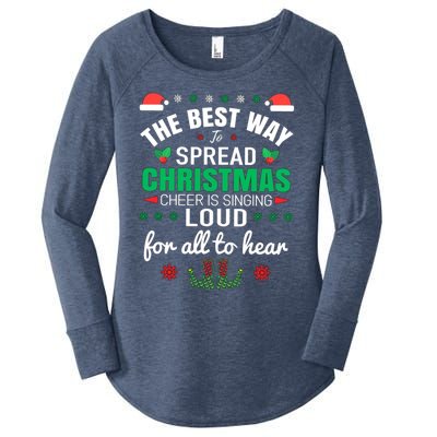 Jingle All The Way: Spreading Christmas Cheer Through Song Gift Women's Perfect Tri Tunic Long Sleeve Shirt