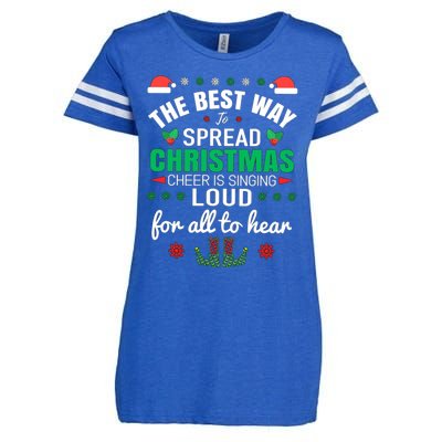 Jingle All The Way: Spreading Christmas Cheer Through Song Gift Enza Ladies Jersey Football T-Shirt