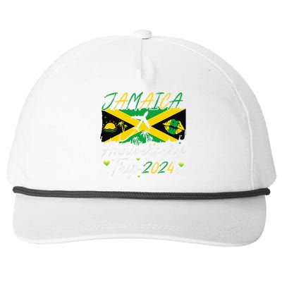 Jamaica Anniversary Trip 2024 Couple Summer Vacation Trip Snapback Five-Panel Rope Hat