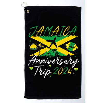 Jamaica Anniversary Trip 2024 Couple Summer Vacation Trip Platinum Collection Golf Towel