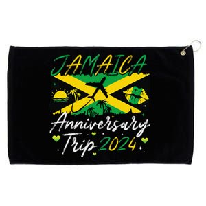 Jamaica Anniversary Trip 2024 Couple Summer Vacation Trip Grommeted Golf Towel