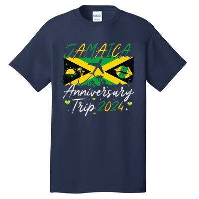 Jamaica Anniversary Trip 2024 Couple Summer Vacation Trip Tall T-Shirt