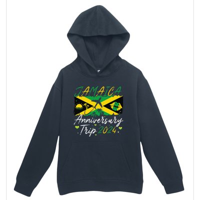 Jamaica Anniversary Trip 2024 Couple Summer Vacation Trip Urban Pullover Hoodie