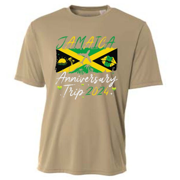 Jamaica Anniversary Trip 2024 Couple Summer Vacation Trip Cooling Performance Crew T-Shirt