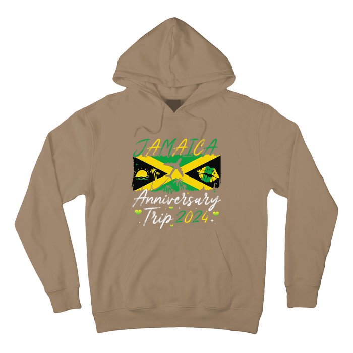 Jamaica Anniversary Trip 2024 Couple Summer Vacation Trip Hoodie