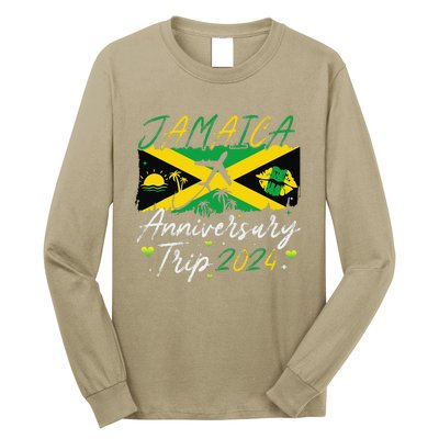 Jamaica Anniversary Trip 2024 Couple Summer Vacation Trip Long Sleeve Shirt