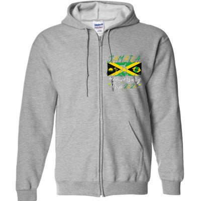 Jamaica Anniversary Trip 2024 Couple Summer Vacation Trip Full Zip Hoodie