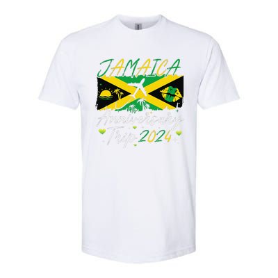 Jamaica Anniversary Trip 2024 Couple Summer Vacation Trip Softstyle CVC T-Shirt