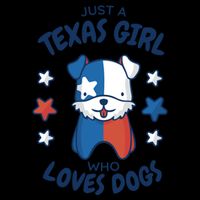 Just A Texas Girl Who Loves Dogs 16 in Basic Backpack