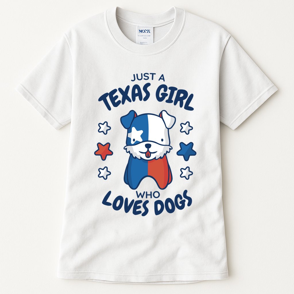 Just A Texas Girl Who Loves Dogs Tall T-Shirt
