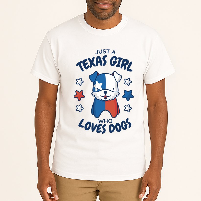 Just A Texas Girl Who Loves Dogs Tall T-Shirt