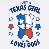 Just A Texas Girl Who Loves Dogs Tall T-Shirt