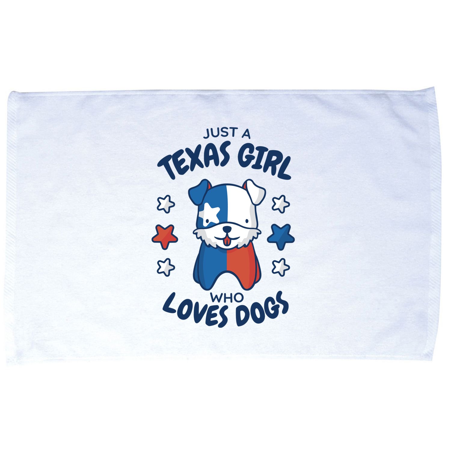 Just A Texas Girl Who Loves Dogs Microfiber Hand Towel