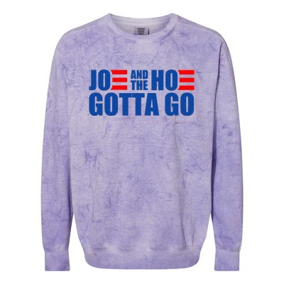 Joe And The Hoe Gotta Go Funny Colorblast Crewneck Sweatshirt