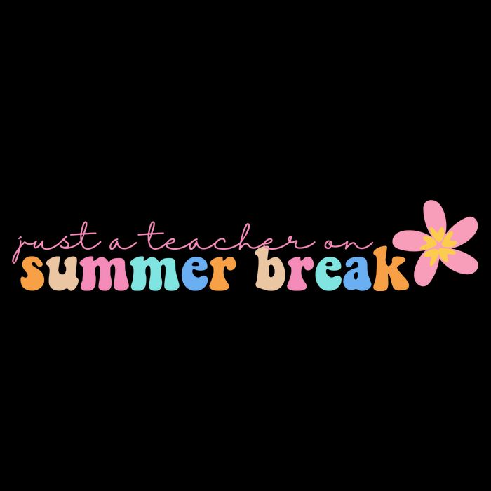 Just A Teacher On Summer Break Flower Backpack