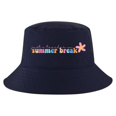 Just A Teacher On Summer Break Flower Cool Comfort Performance Bucket Hat