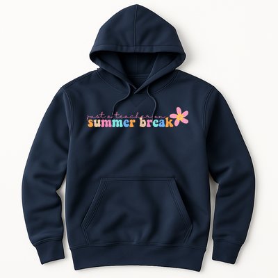 Just A Teacher On Summer Break Flower Hoodie