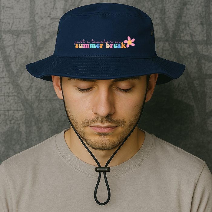 Just A Teacher On Summer Break Flower Bucket Hat