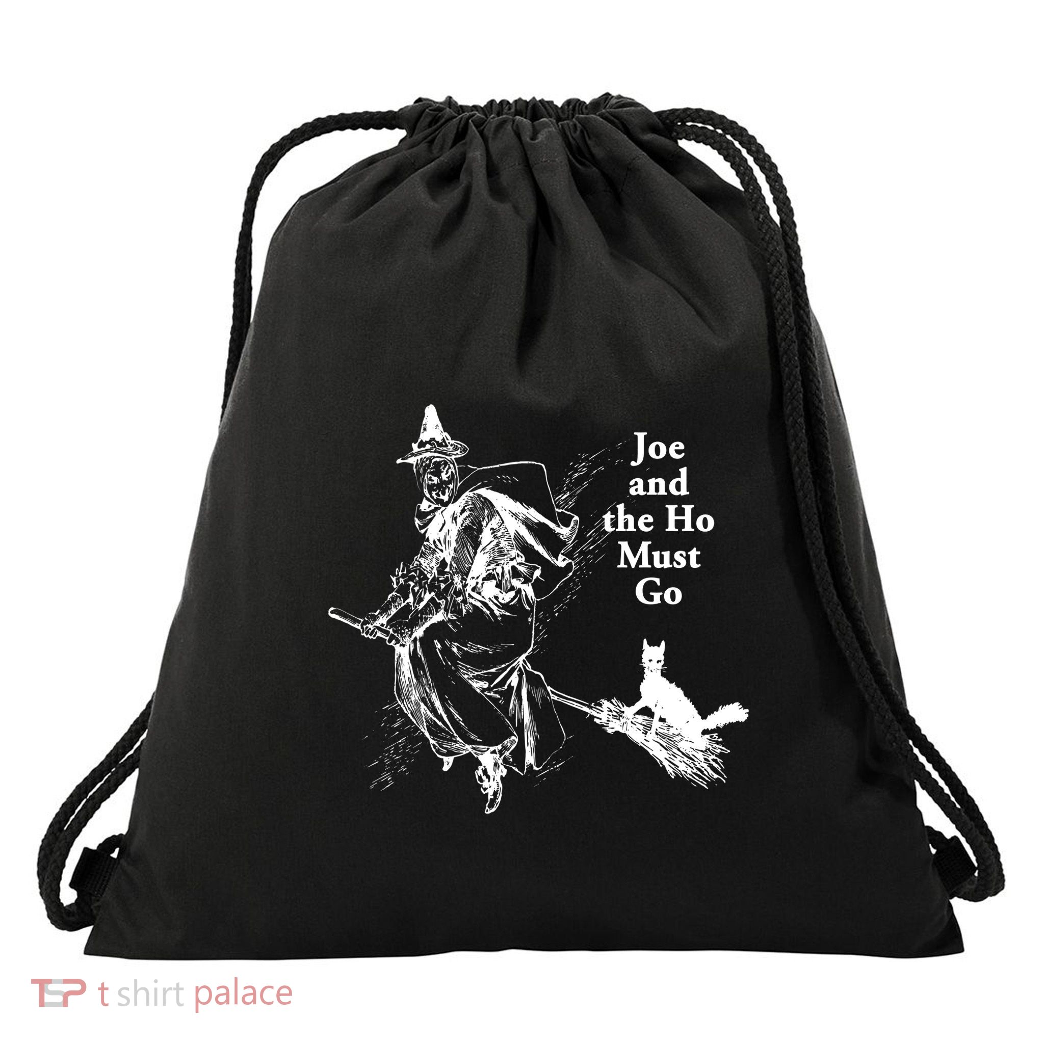 Joe And The Ho Halloween Tee Drawstring Bag