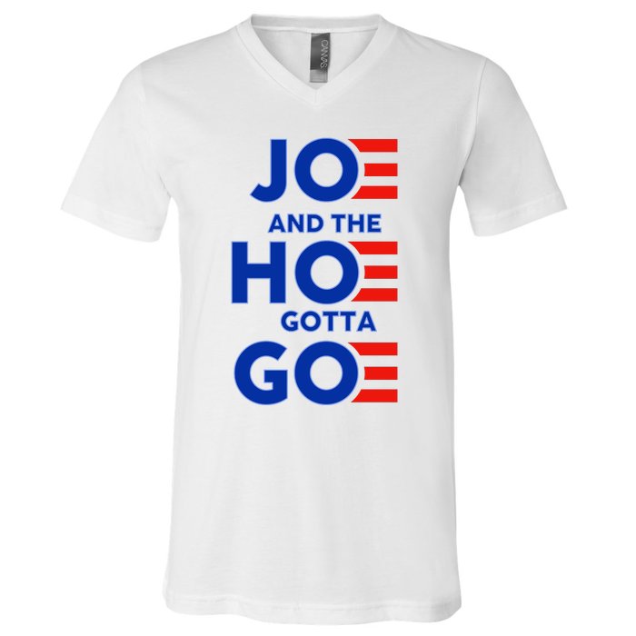 Joe And The Hoe Gotta Go V-Neck T-Shirt