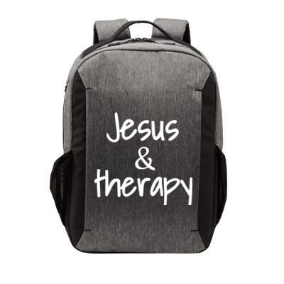 Jesus And Therapy Christian Humor For Christian Counselors Great Gift Vector Backpack