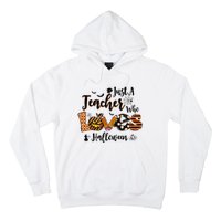 Just A Teacher Who Loves Halloween Pumpkin Witch Costume Hoodie